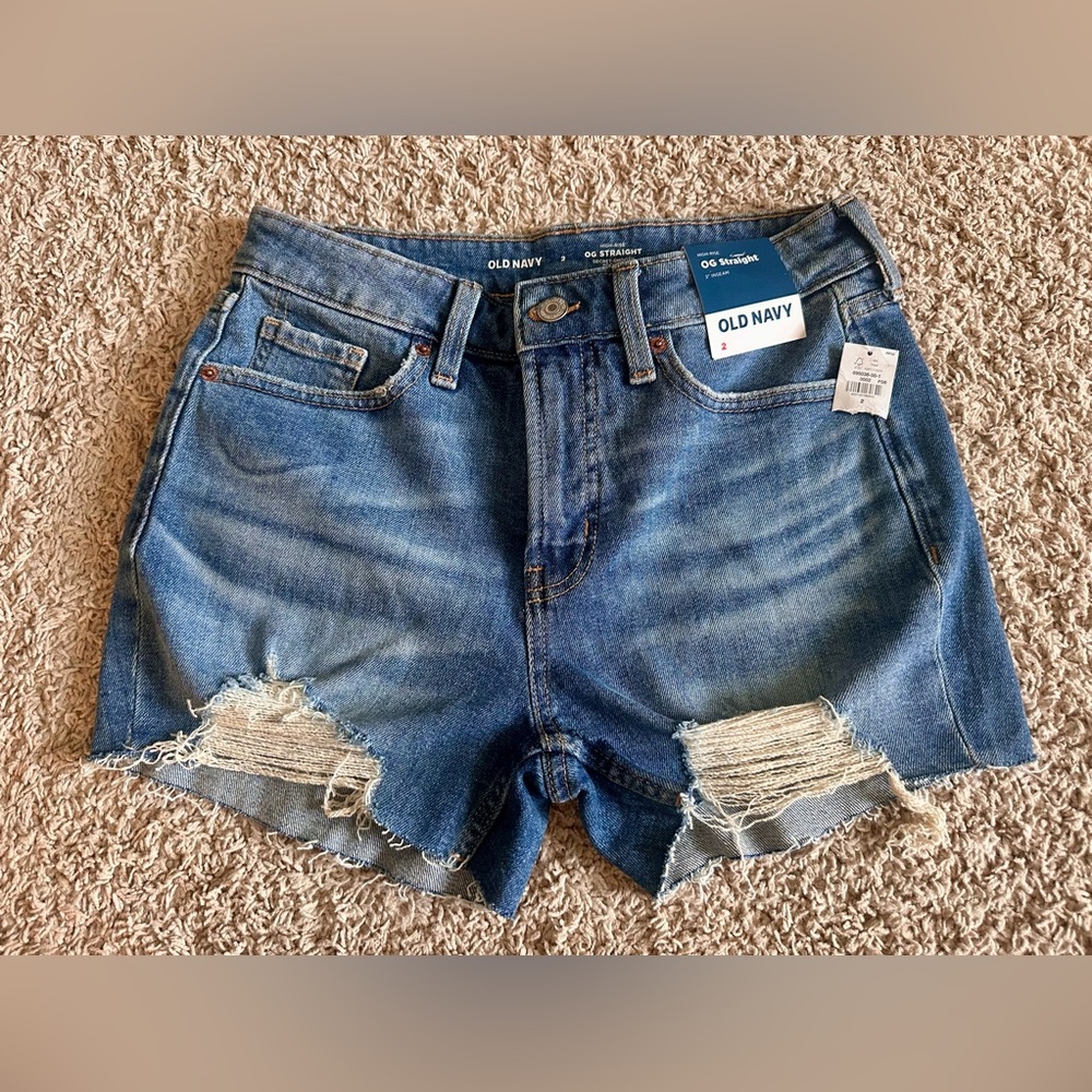 Old Navy Women's Distressed Blue Jean Shorts
